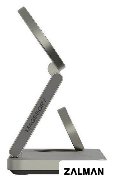 Беспроводное зарядное Magssory Yoga 3 в 1 Charging Station для Samsung Qi2 WCH017t (титан)