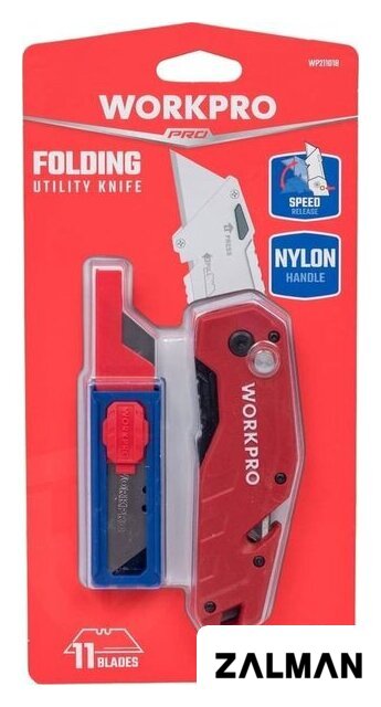 Нож строительный Workpro WP211018