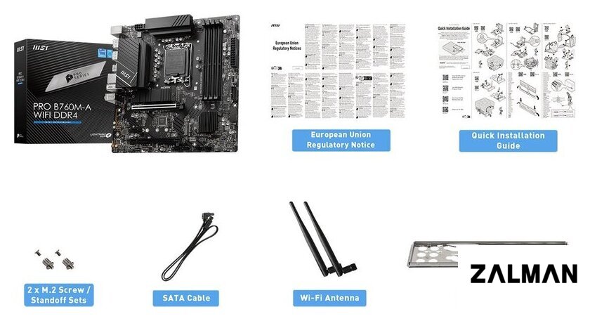 Материнская плата MSI Pro B760M-A WiFi DDR4