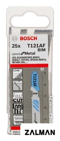 Набор пильных полотен Bosch T121AF 2608636700 (25 шт)