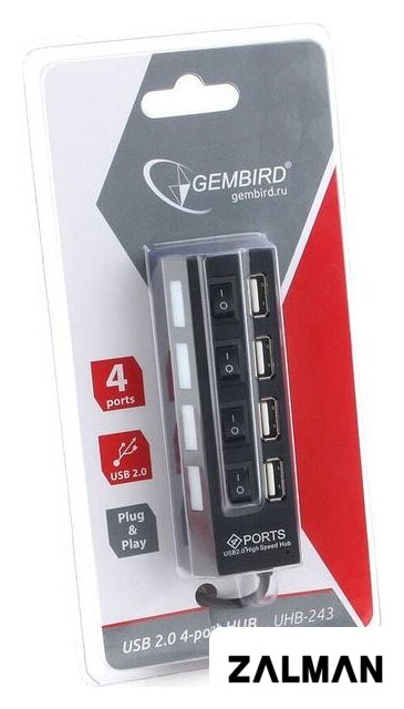 USB-хаб Gembird UHB-243-AD
