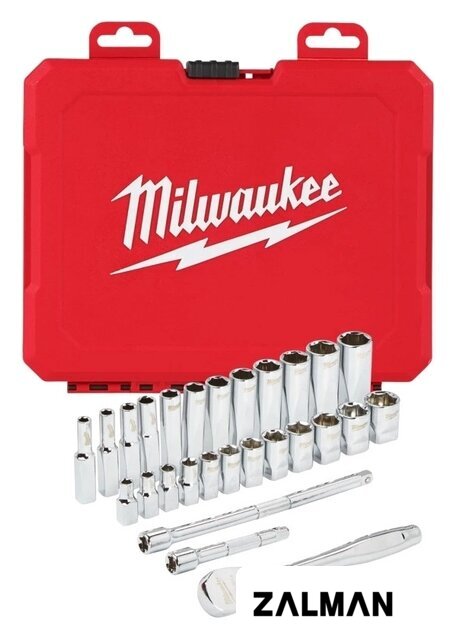 Набор трещотка с головками Milwaukee 4932464943 (28 предметов)
