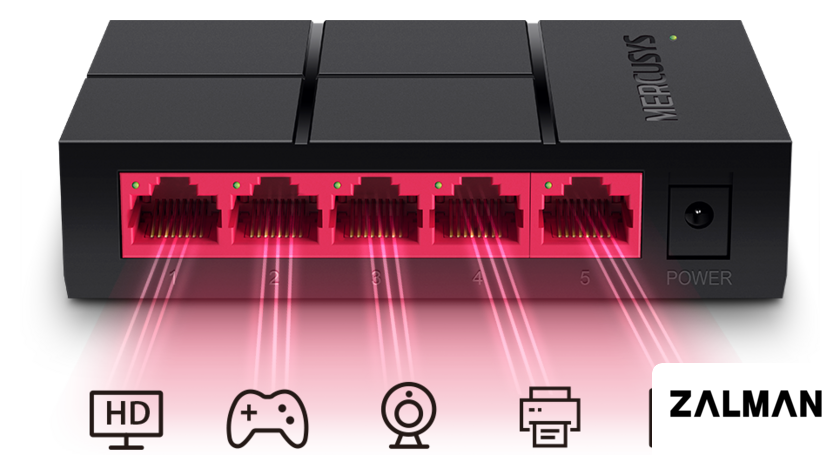 Неуправляемый коммутатор Mercusys MS105G