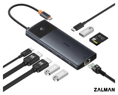 Док-станция Baseus Metal Gleam Series II 10-in1 USB Hub B00061800123-00