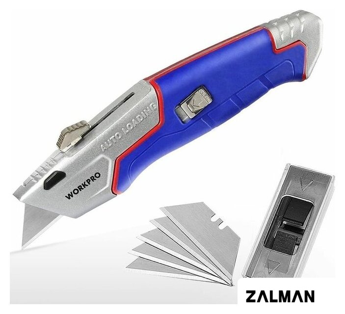 Нож строительный Workpro WP213012