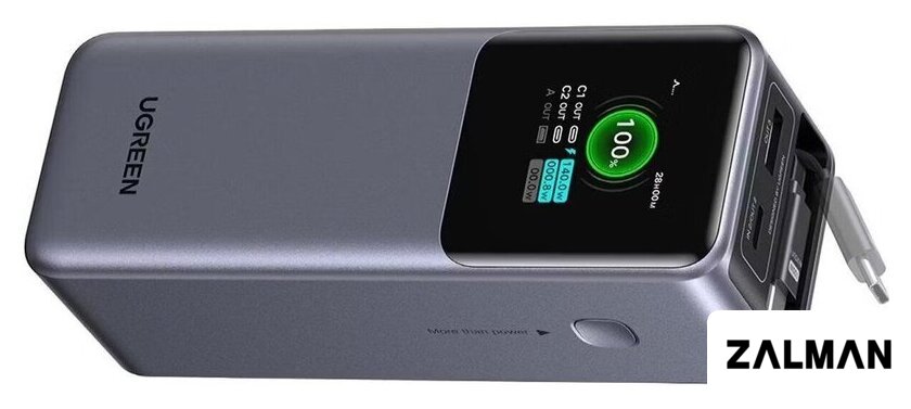 Внешний аккумулятор Ugreen PB726 20000mAh (серый)
