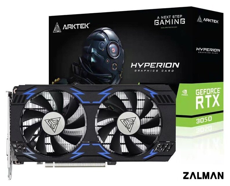 Видеокарта Arktek Hyperion GeForce RTX 3050 6GB GDDR6 AKN3050D6S6GH1