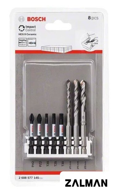Набор бит и сверл Bosch 2608577145 (8 предметов)