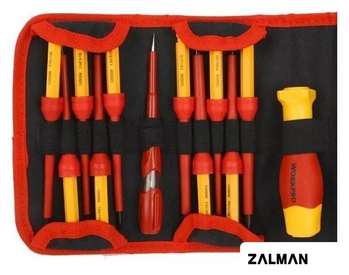 Набор отверток Workpro WP341018 (12 предметов)