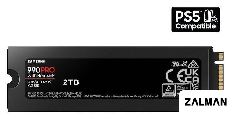 SSD Samsung 990 Pro с радиатором 4TB MZ-V9P4T0CW