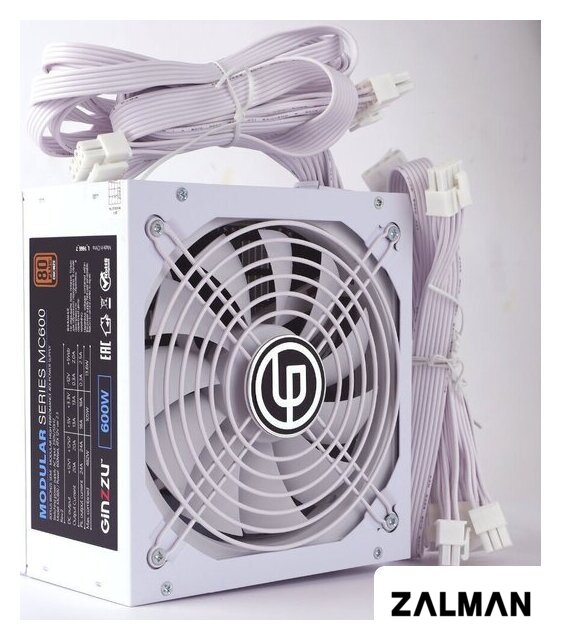 Блок питания Ginzzu MC600 (белый)