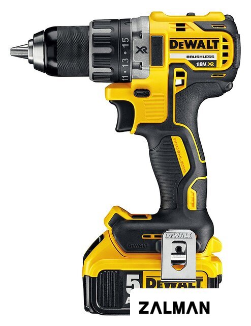 Дрель-шуруповерт DeWalt DCD791P2 (с 2-мя АКБ 5 Ah)