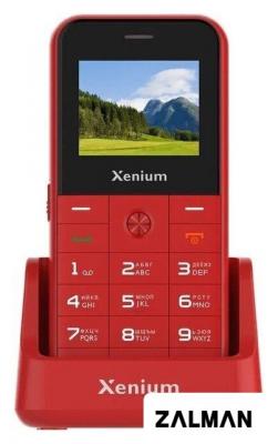 Кнопочный телефон Xenium X718 (красный)