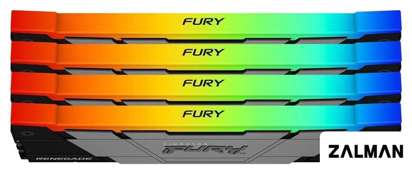 Оперативная память Kingston FURY Renegade RGB 4x32ГБ DDR4 3600 МГц KF436C18RB2AK4/128
