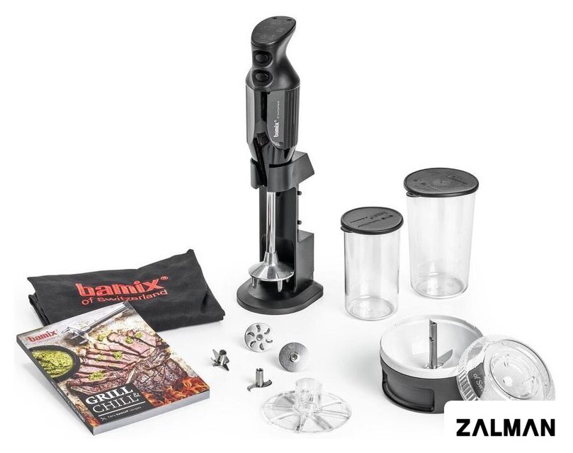 Погружной блендер Bamix DeLuxe M200 BBQ (черный)