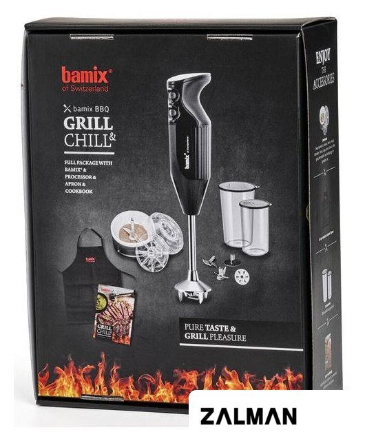 Погружной блендер Bamix DeLuxe M200 BBQ (черный)