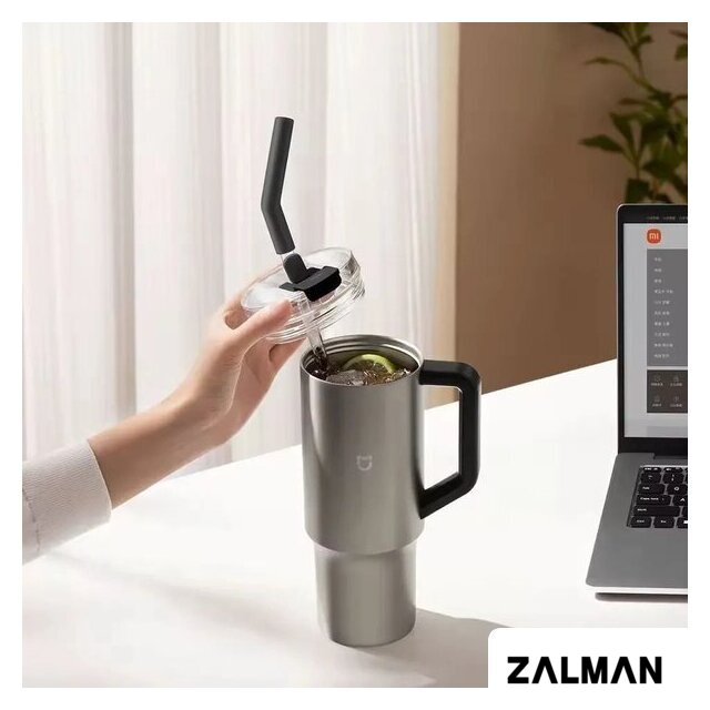 Термокружка Xiaomi Mijia Sippy Cup MJXGB01RM 1 л (серебристый)