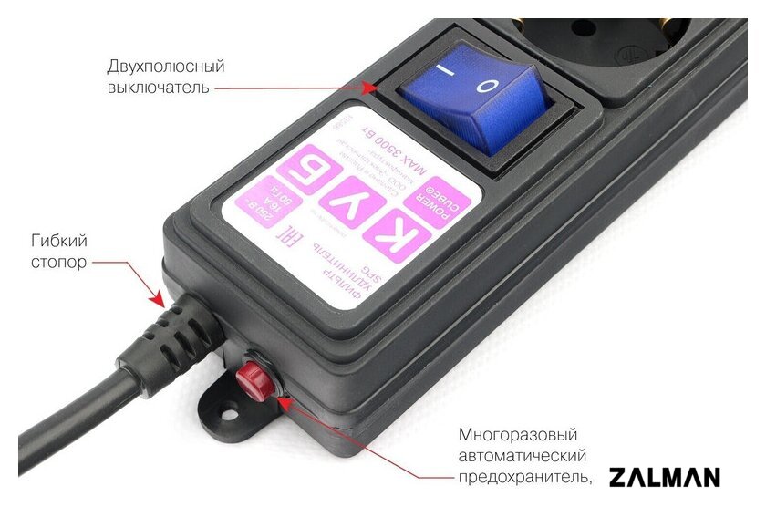 Сетевой фильтр Power Cube SPG6-B1.9M