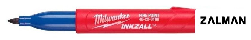 Маркер Milwaukee Inkzall 4932492126 (1 шт, синий)