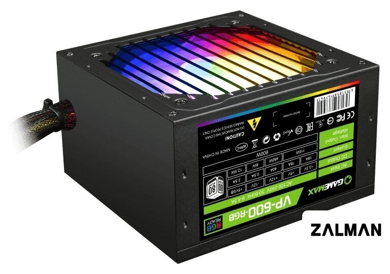 Блок питания GameMax VP-600-RGB