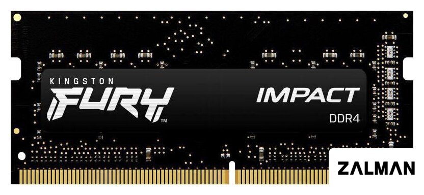 Оперативная память Kingston FURY Impact 8GB DDR4 SODIMM PC4-25600 KF432S20IB/8
