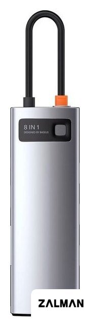 Док-станция Baseus Metal Gleam Series 8-in-1 Multifunctional Type-C HUB Docking Station CAHUB-CV0G