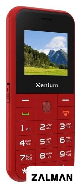 Кнопочный телефон Xenium X718 (красный)