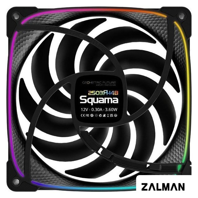 Комплект вентиляторов для корпуса Geometric Future Squama 2503R-14 Triple Pack (черный)