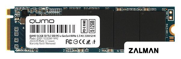 SSD QUMO Novation M2 NVMe 512GB Q3DT-512GSKF-NM2