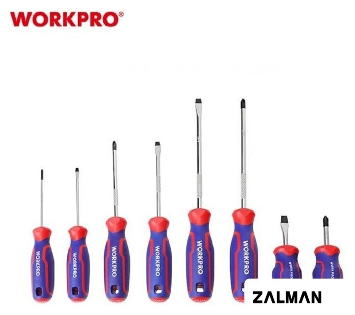 Набор отверток Workpro WP200505 (8 предметов)