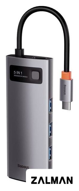 USB-хаб Baseus Metal Gleam Series Multifunctional HUB Type-C Hub Docking Station CAHUB-CX0G