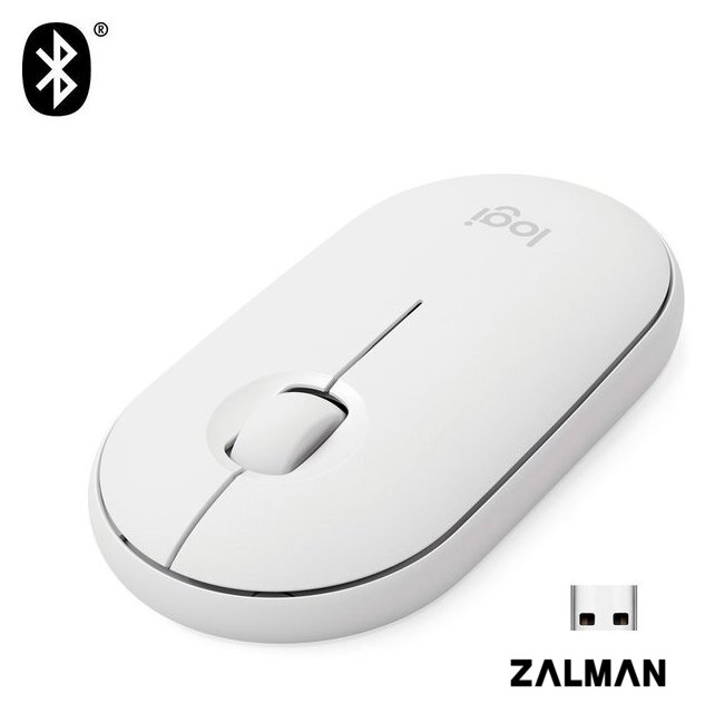Мышь Logitech M350 Pebble (белый)