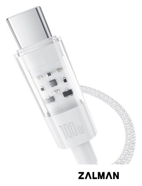 Кабель Baseus Gem Fast-Charging Data Cable 100W USB Type-C - USB Type-C (1 м, белый)