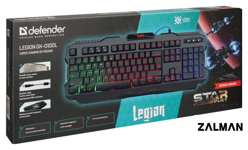 Клавиатура Defender Legion GK-010DL