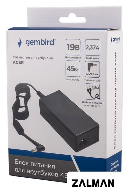 Сетевое зарядное Gembird NPA-AC38