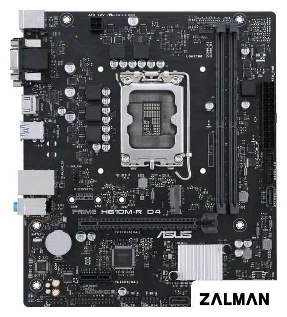 Материнская плата ASUS Prime H610M-R D4-SI