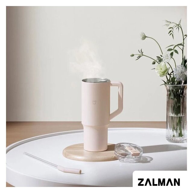 Термокружка Xiaomi Mijia Sippy Cup MJXGB01RM 1 л (розовый)