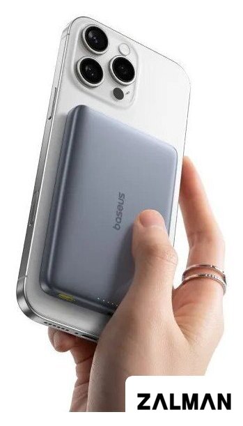 Внешний аккумулятор Baseus PicoGo AM41 Ultra-Slim Qi2 Magnetic Power Bank 10000mAh (серый)