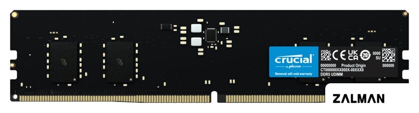 Оперативная память Crucial 16ГБ DDR5 4800МГц CT16G48C40U5