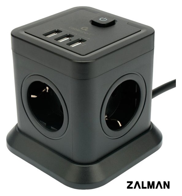 Сетевой фильтр Cablexpert TWR-4-U3-B-2