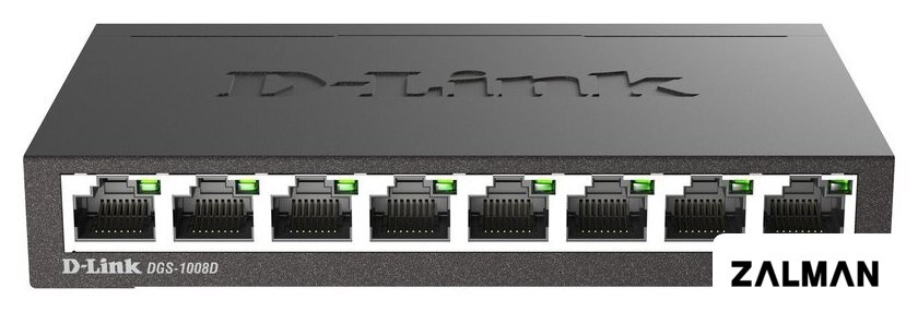 Неуправляемый коммутатор D-Link DGS-1008D/R1A