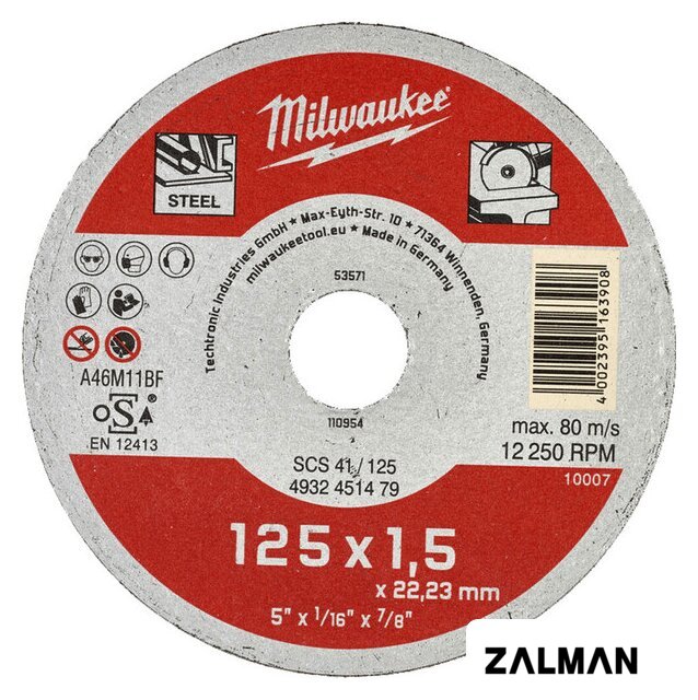 Отрезной диск Milwaukee SCS 41 4932451479