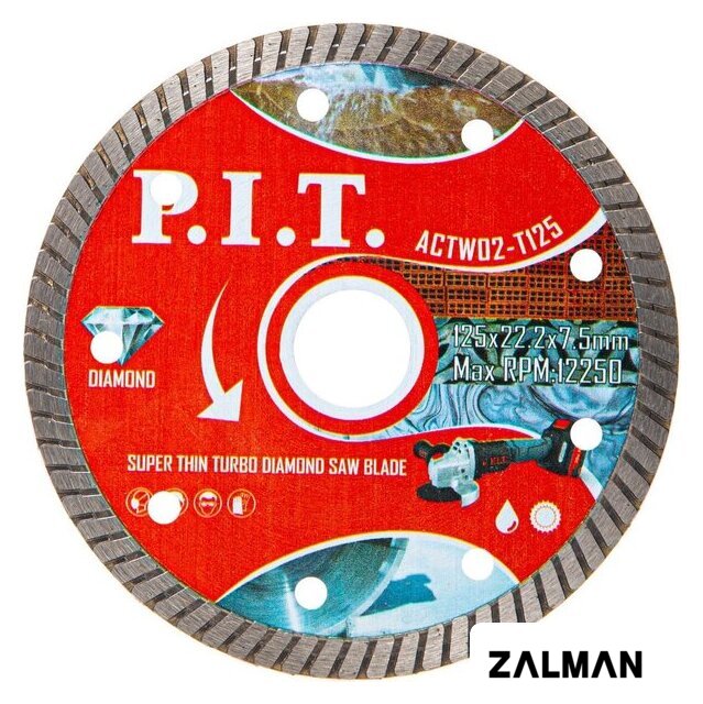 Отрезной диск алмазный  P.I.T. ACTW02-T125