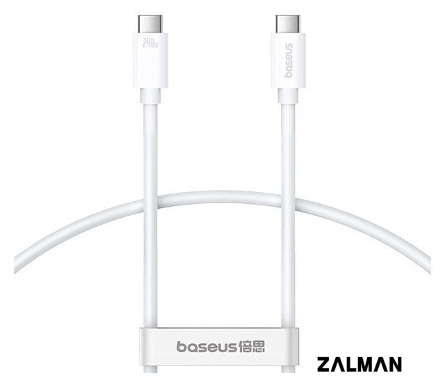 Кабель Baseus Superior Series 2 USB4 Full-Function Fast Charging Cable 240W USB Type-C - USB Type-C (1 м, белый)
