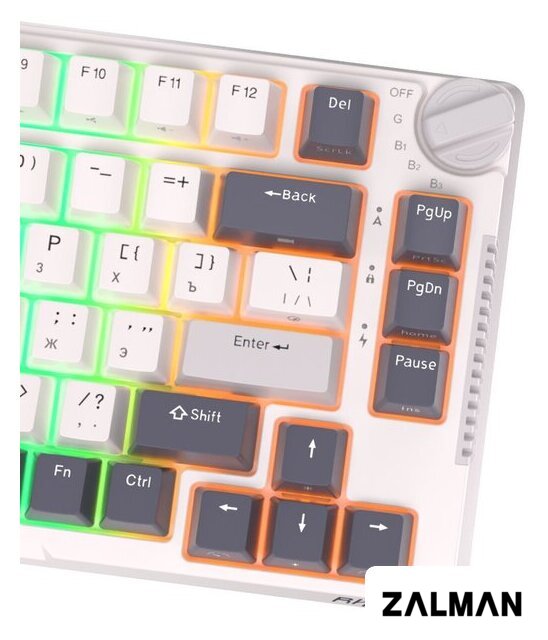 Клавиатура Royal Kludge RK-H81 RGB White Night (RK Blue)