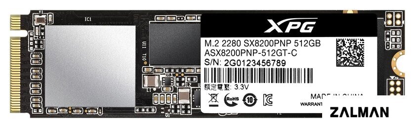 SSD ADATA XPG SX8200 Pro 512GB ASX8200PNP-512GT-C