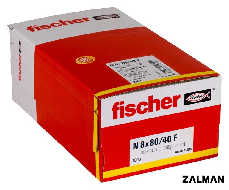 Дюбель-гвоздь Fischer N 8 x 80/40 F 513702 (100 шт)