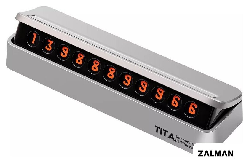 Автовизитка TITA Temporary Parking Card (серебристый)