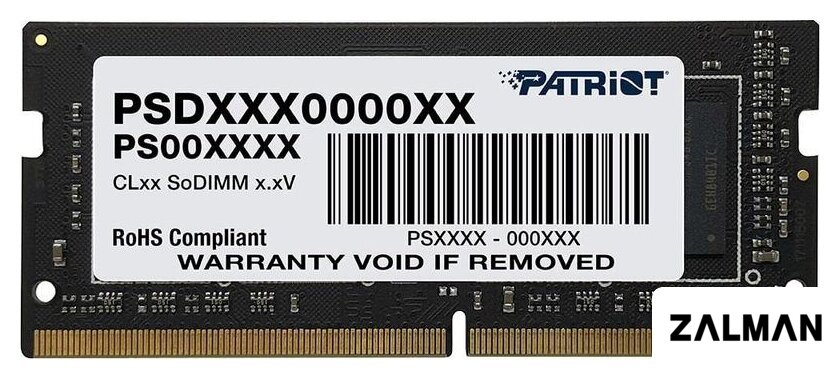 Оперативная память Patriot Signature Line 16GB DDR4 SODIMM PC4-21300 PSD416G266681S