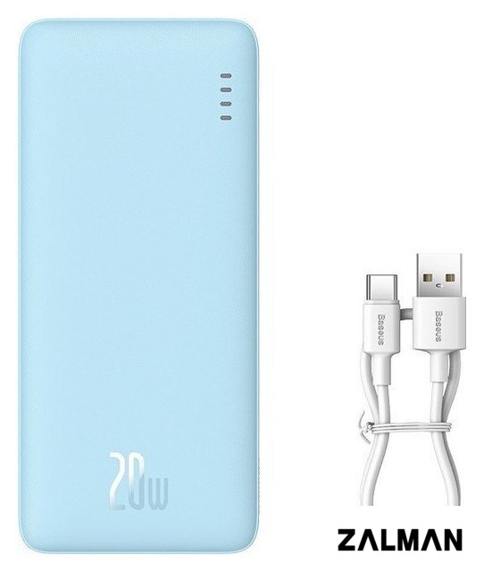 Внешний аккумулятор Baseus Airpow Fast Charge Power Bank 20W 20000mAh (голубой)